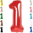 thumbnail image 1 of Number Balloon 40 Inch for Birthday Decorations, Large Foil Balloon Numbers, Mylar Giant Birthday Balloon for Boy Girls Women Men, 1 of 17