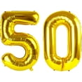thumbnail image 1 of Number Balloon 40 Inch for Birthday Decorations, Large Foil Balloon Numbers, Mylar Giant Birthday Balloon for Boy Girls Women Men, 1 of 18
