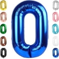 thumbnail image 1 of Number Balloon 40 Inch for Birthday Decorations, Large Foil Balloon Numbers, Mylar Giant Birthday Balloon for Boy Girls Women Men, 1 of 17