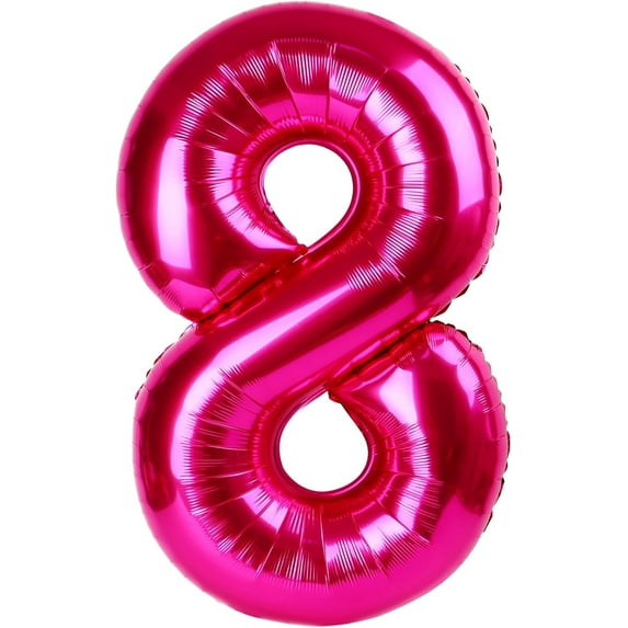 Number Balloon 40 Inch for Birthday Decorations, Large Foil Balloon Numbers, Mylar Giant Birthday Balloon for Boy Girls Women Men