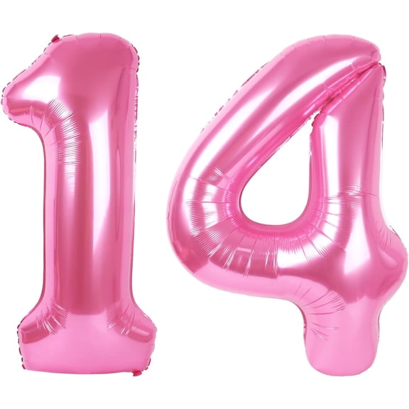 Number Balloon 40 Inch for Birthday Decorations, Large Foil Balloon Numbers, Mylar Giant Birthday Balloon for Boy Girls Women Men
