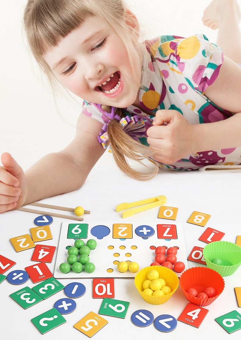 Number Bead Matching Game,Number Operations Toys Color