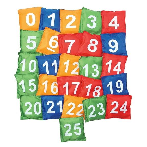 Number Bean Bags - Educational - 26 Pieces