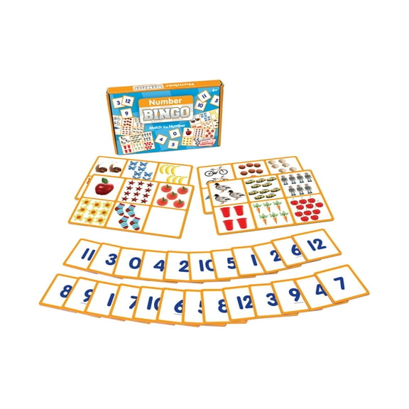 Number Bingo Junior Learning for Ages 4-6 Pre Kindergarten Learning, Math, Perfect for Home School, Educational Resources