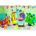 thumbnail image 1 of Number Birthday Backdrop Happy Birthday Number Party Decorations Cake Table Banner Photo Studio Props, 1 of 4