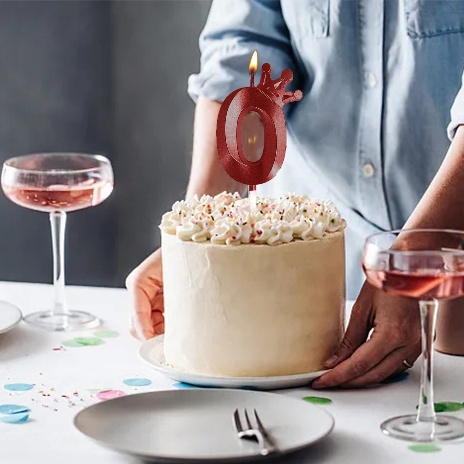 Number Birthday Candle 3D Designed Happy Birthday Candles Anniversaries