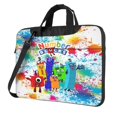 Number Block Laptop Bag Waterproof 1315.6 Inch Shoulder Computer Bag