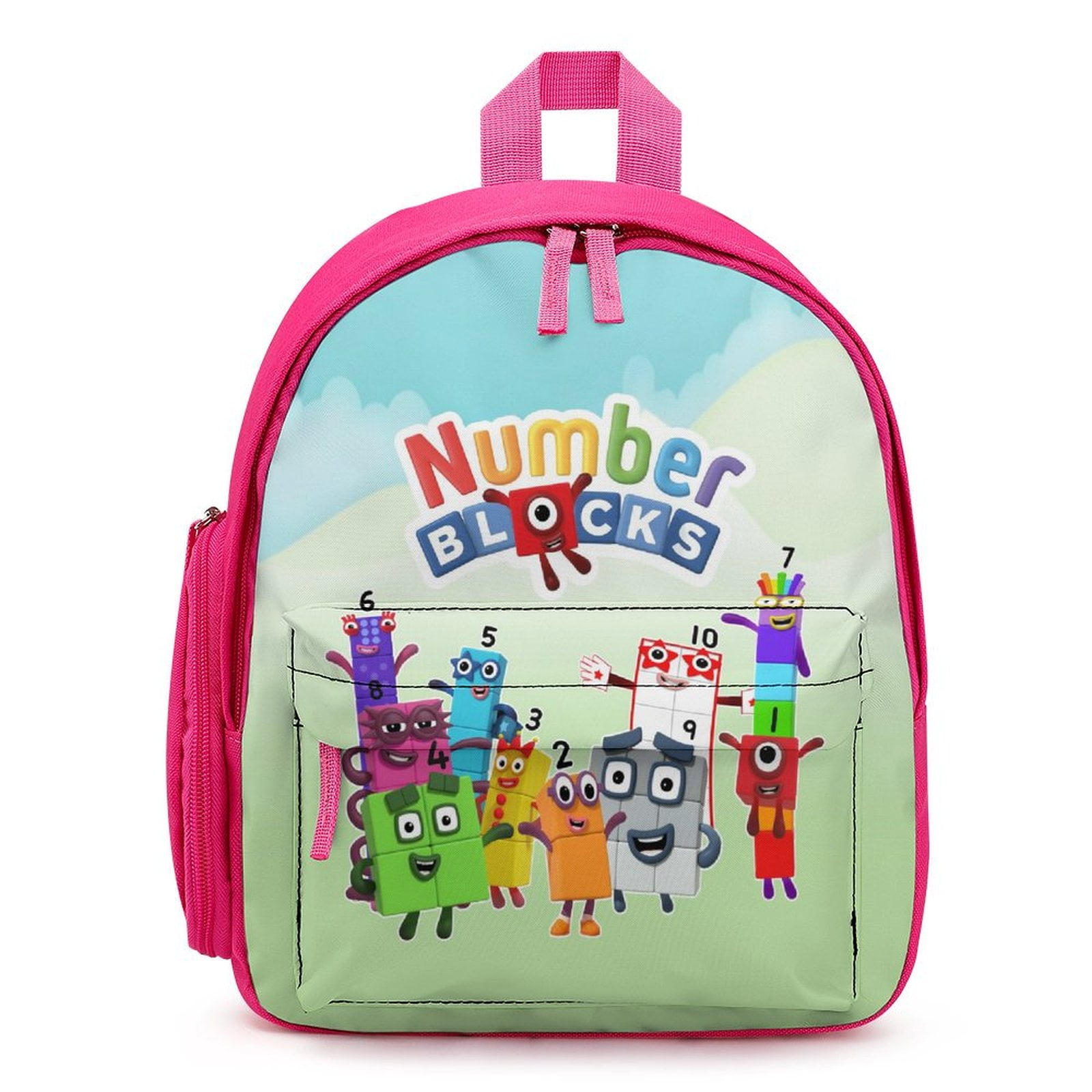 Number Block Preschool Backpack with Chest Strap Mini Toddler Backpack Daycare Toy Bag for Boys Girls 12in Walmart