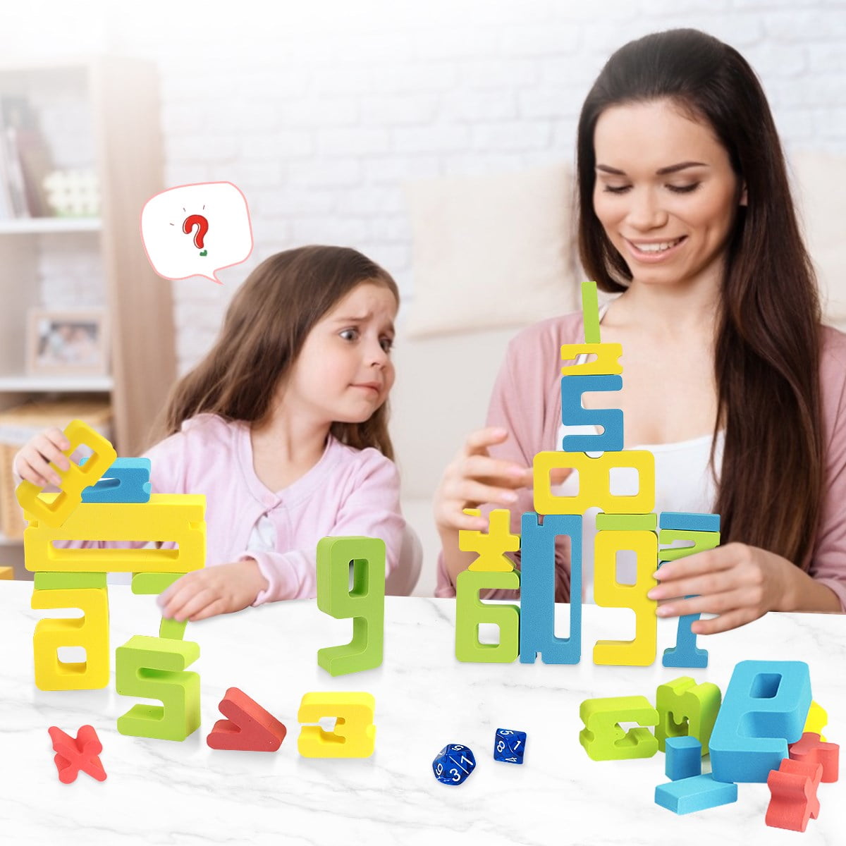 40 Large Jumbo ABC Blocks for Babies Toddlers Kids Baby Shower Decorations. Beautiful Wooden Set of Engraved Alphabet Letters & Numbers Perfect