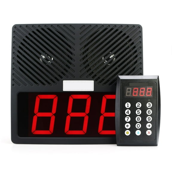Number Calling System Wireless Restaurant Par Queue Manament System Loud Speaker 3-Digit Display For Business ,Precise Control