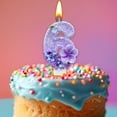 thumbnail image 1 of Number Candles Roman Numeral Birthday Candles Celebration Party Candle Decorative Floral Design Multicolor For Cakes Events Festive Occasions, 1 of 5