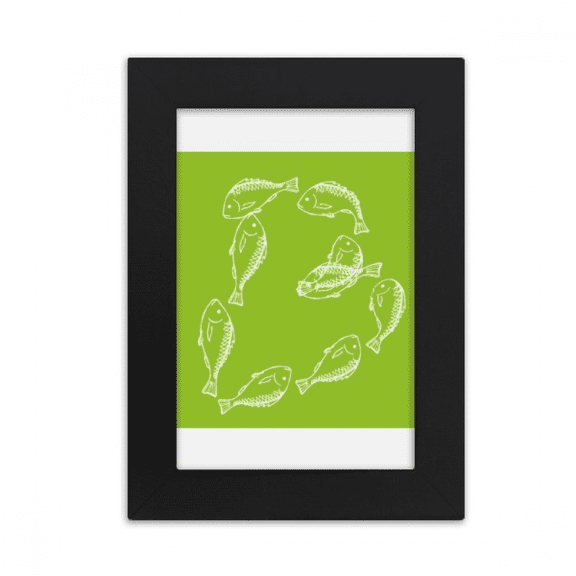 Number Combination Fish Letters Desktop Photo Frame Picture Display Art Painting Exhibit