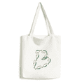 thumbnail image 1 of Number Combination Fish Letters Tote Canvas Bag Shopping Satchel Casual Handbag, 1 of 3