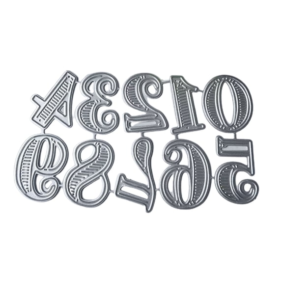 Number Cutting Dies Numbers Embossing Die Cuts Templates for Card Making Scrapbooking Papercraft Album Crafts