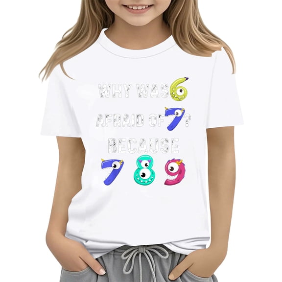 Number Day Celebrate Maths day Crewneck Calculator Kids Costume Shirt Kids Gift T-Shirt Math Lover Cartoon Print for Boys and Girls 3 14 Years