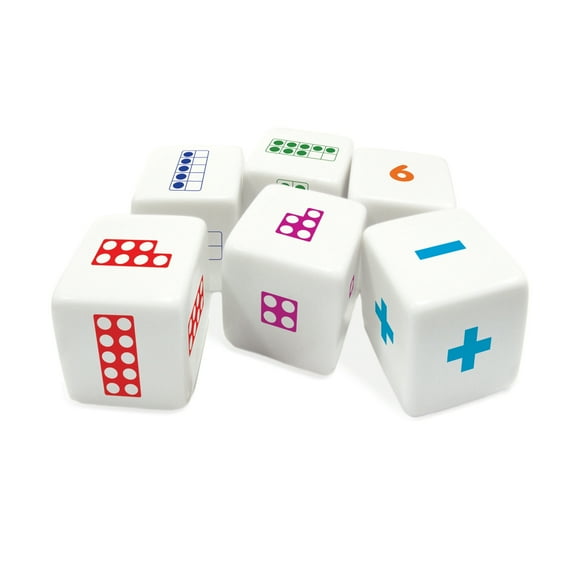 Number Dice Junior Learning for Ages 4-6 Pre Kindergarten Learning, Math, Perfect for Home School, Educational Resources
