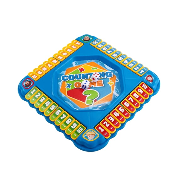 Number Flip Board Game, Multiplayer Tabletop Strategy Set, Interactive Wooden Mathematical Game for Family Night and Social Gatherings Events, Blue