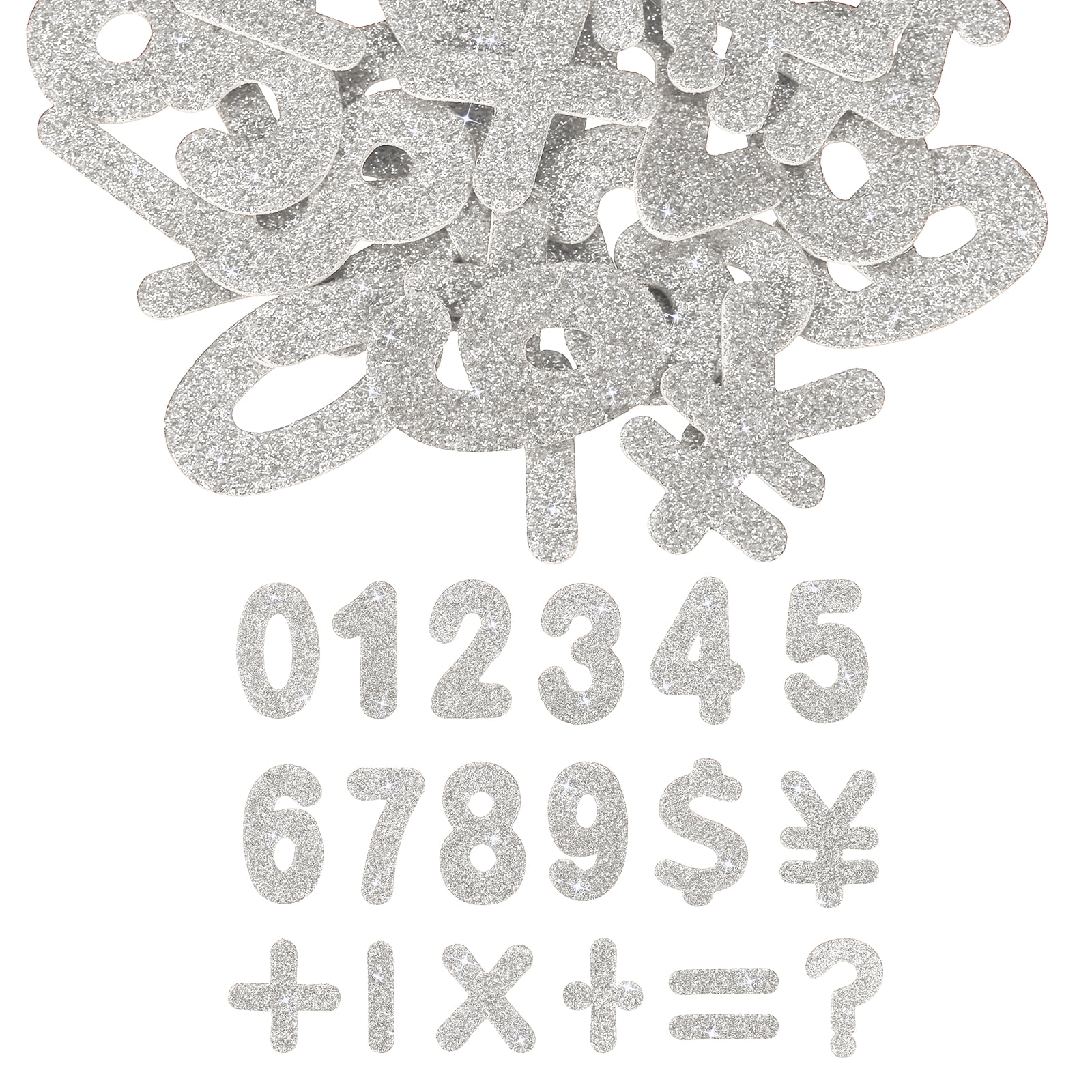 Number Foam Stickers, 144Pcs Numbers 0-9 EVA Self Adhesive Glitters ...