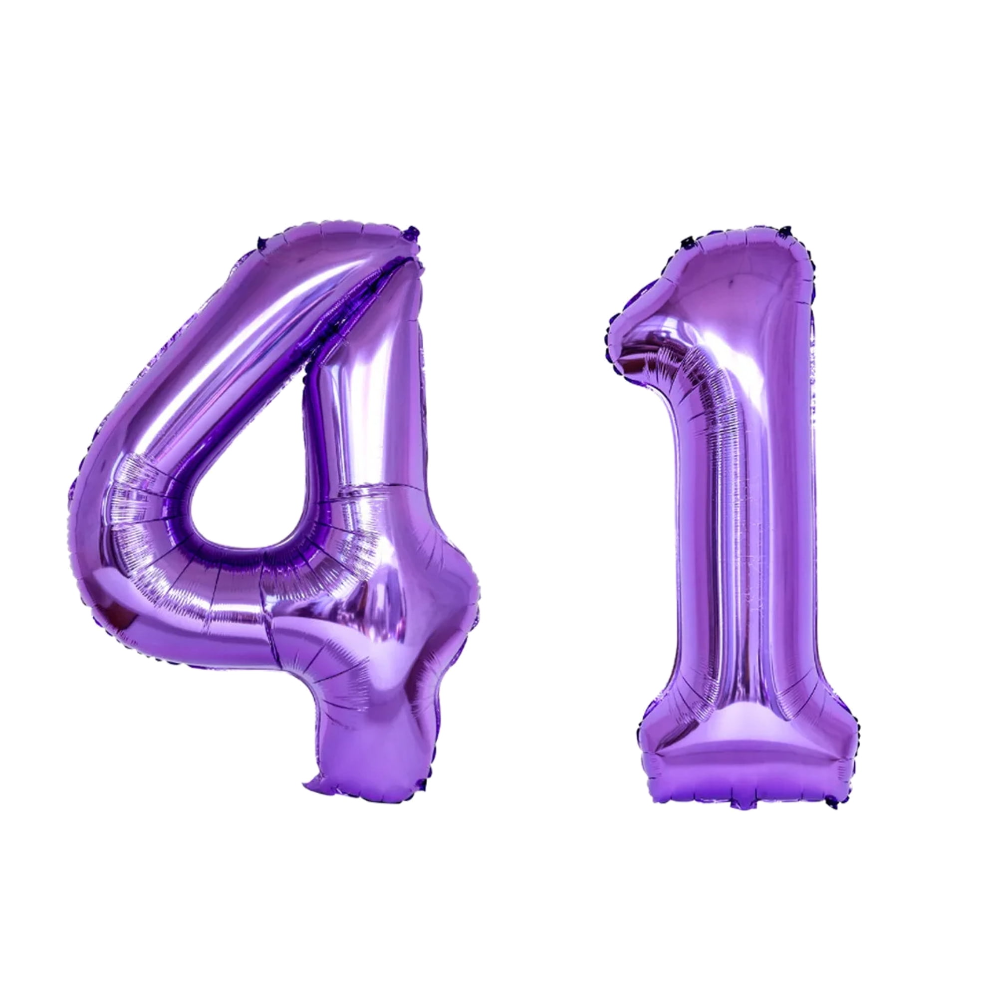 Number Forty One Balloon Purple Number 41 Balloon 32" Large Party Decoration