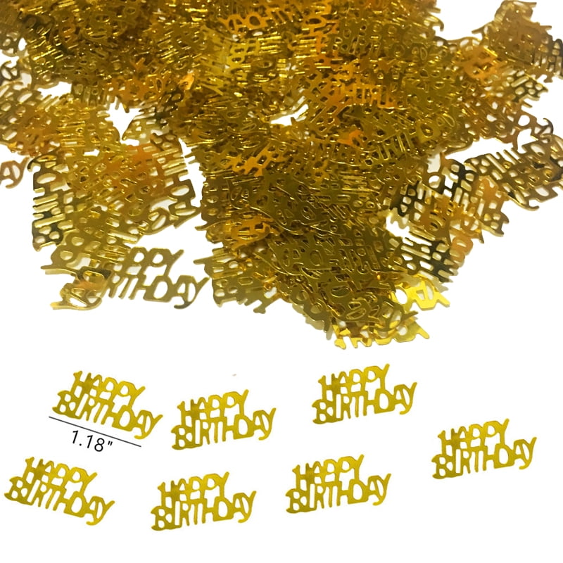 Number Gold Confetti balloon 30 40 50 60 30th 40th 50th 60th Birthday ...