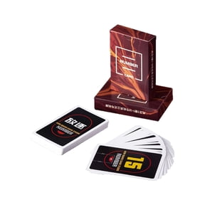 Number Identity Card Game Deck, 54Pcs Double Sided Social Deduction Game Cards with Hard Storage Box, Portable Multiplayer Bluffing Party Game for Teens & Adults Ages 12+