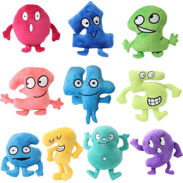 Number Island Dream Dolls: BFDI One Two Four X Plush Figure Set
