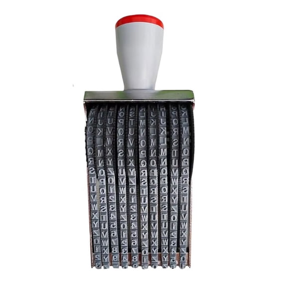 Number Letter Roller Stamp Business Stamp Office Stamp Adjustable Rubber Roller Stamp For Document File Paper Stamping