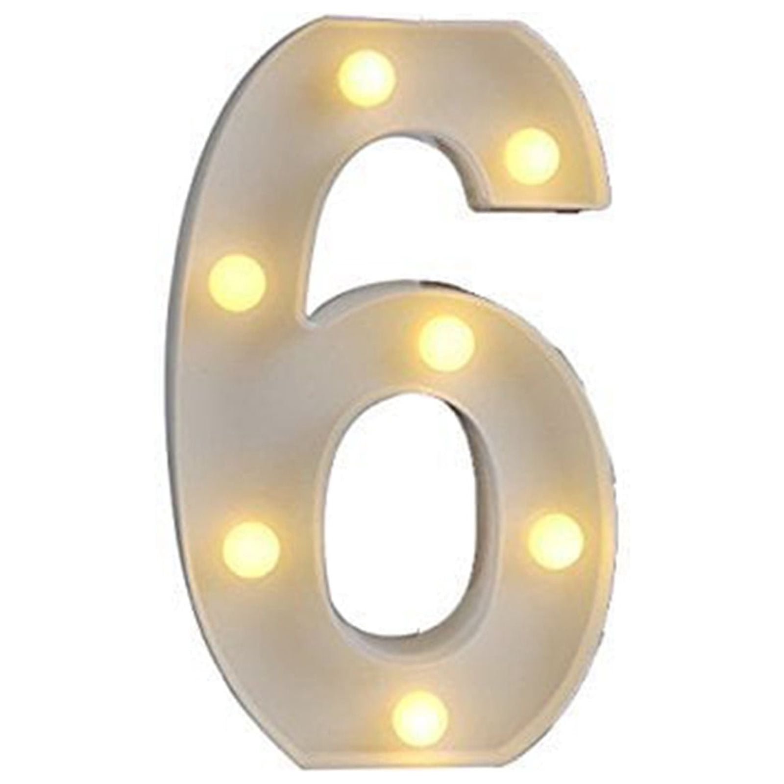 ECPECAD Light Up Letter LED Alphabet Number Plastic Battery Operated ...