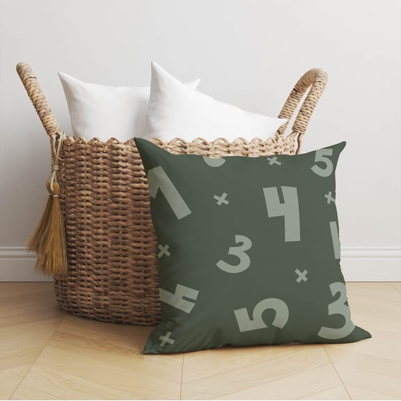 Number Match Chimi Throw Pillow