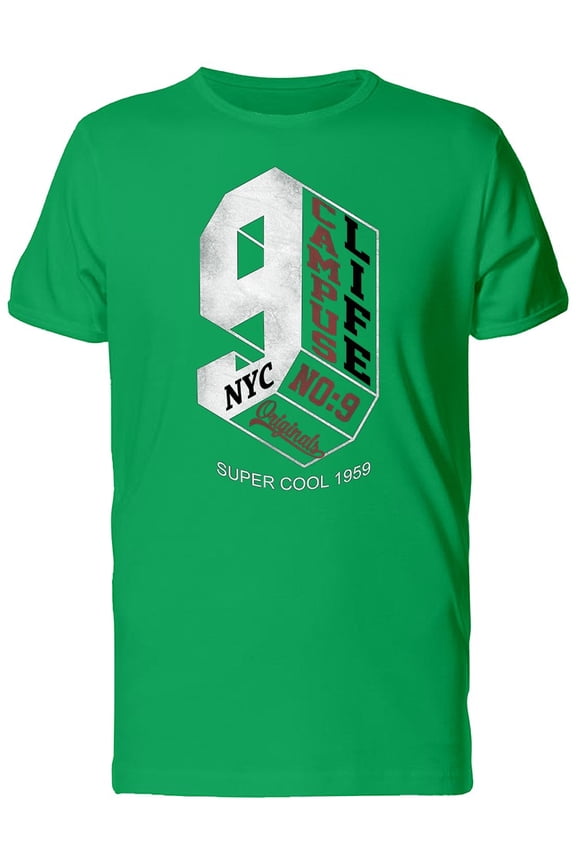 Number Nine Logo Campues Life Tee Men's -Image by Shutterstock
