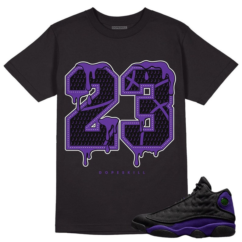 Jordan 13 purple and white shirt online