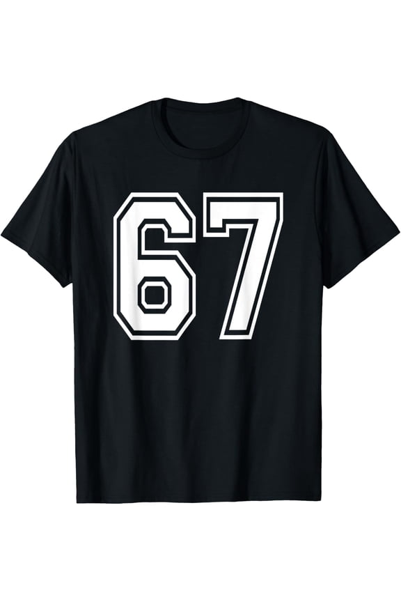 Number Numbered Uniform Sports Jersey Team Birthday T-Shirt