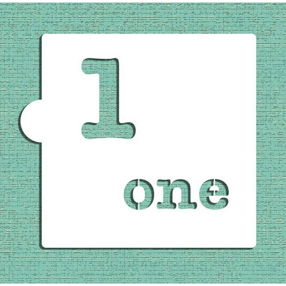 Number One Cookie and Craft Stencil CM141 by Designer Stencils