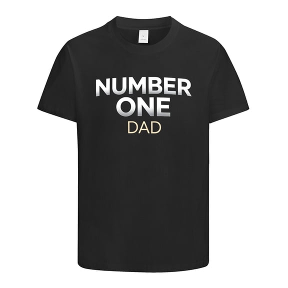 Number One Dad Cool T shirt, Gifts for Dad, Humor Novelty Graphic Tees Gift Idea for Fathers Day, Birthday, Holiday, Christmas, Dad Shirt, Funny Shirts for Men, Size 3XL