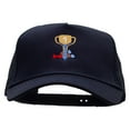 thumbnail image 1 of Number One Dad Five Panels Pro Style Trucker Mesh Cap - Navy OSFM, 1 of 5