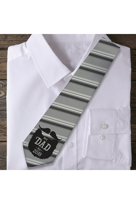 Number One Dad Personalized Father's Day Beard Tie