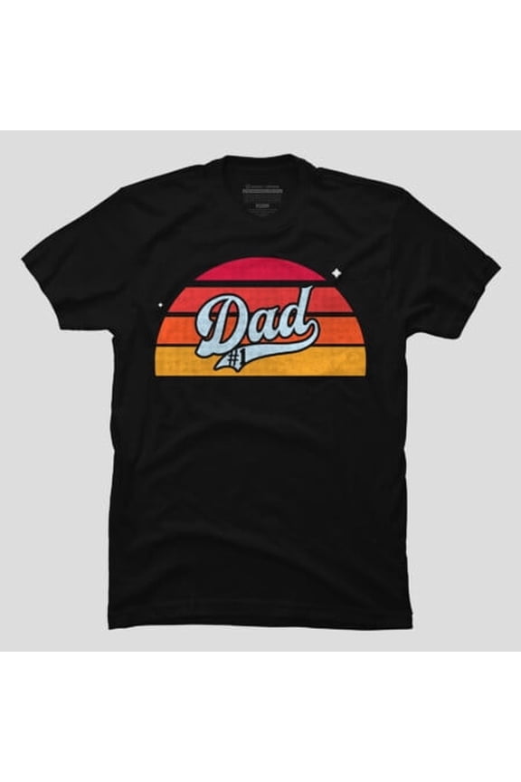 Number One Dad Retro Sunset Father's Day, H15509 Unisex T-Shirt, Up to 5XL Available