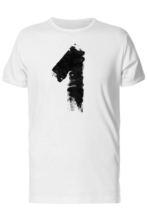 Number One With Grunge Textures Tee Men's -Image by Shutterstock