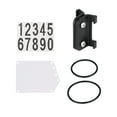 thumbnail image 1 of Number Plate and Holder Seatpost PP Parts for Cycling Accessories Triathlon Race Rear Rack Bike Round Tube, 1 of 8