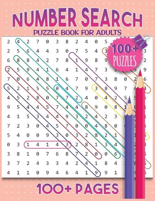 BEN BENJAMIN Number Search Puzzles For Adults: Number Find Puzzle Book For Adults Large Print, (Paperback)