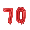 thumbnail image 1 of Number Seventy Red Balloon, 32" Foil 70Th Milestone Party Decoration Balloon, 1 of 1