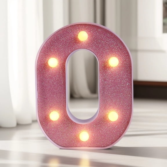 Number Sign Light Pink Night Light,Romantic Proposal Lights,Number Night Light/0