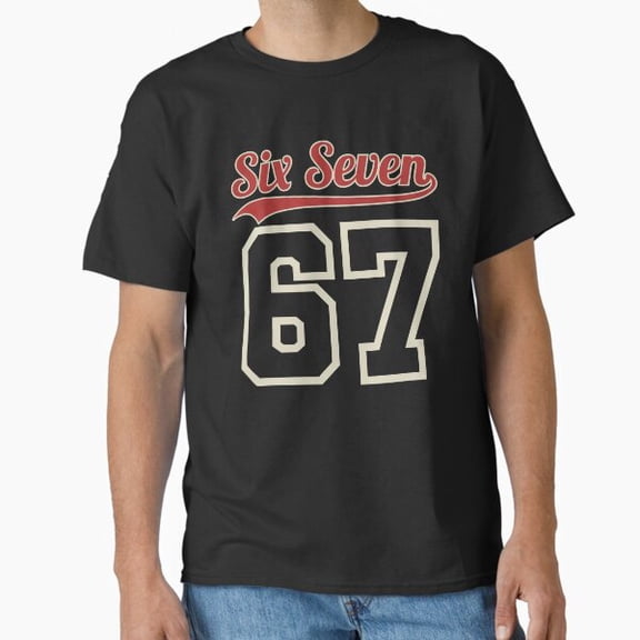 Number Sixty-Seven Jersey Style Retro Baseball Team Graphic Unisex T-Shirt, up to size 5XL