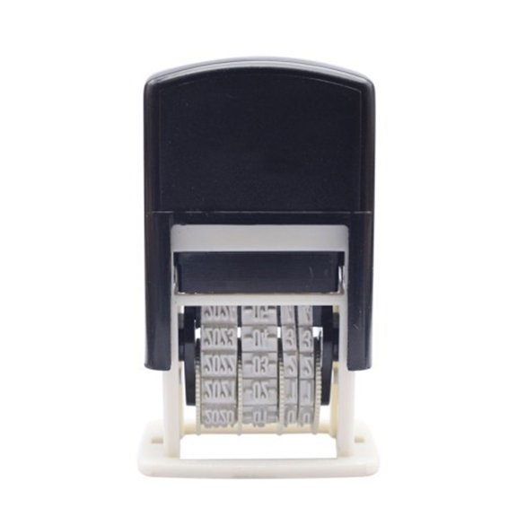 Number Stamp Date Stamp Adjustable Stamp Plastic Number Stamp Inking Dater Stamp Easy to Use