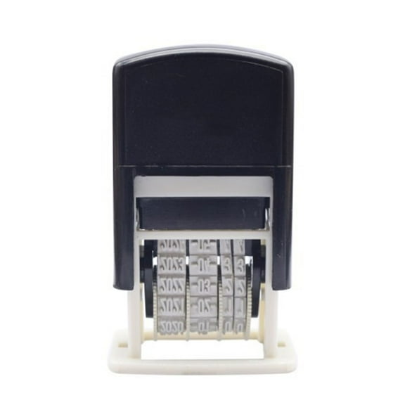 Number Stamp Inking Dater Stamp Multifunctional Stationery Date Stamp Adjustable Stamp