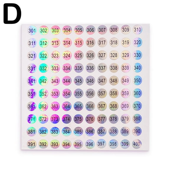 Number Sticker Label For Nail Polish Color Gel Varnishs Numberings Marking F2N9