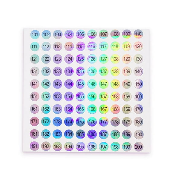 Number Sticker LabelsFor Nail Polish Color Gel Varnish Numbering Marking-AU Z1O7