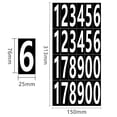 thumbnail image 1 of Number Stickers, 0-10 Number Stickers, Waterproof Self-Adhesive Digits for DIY Crafts, Planner, Scrapbooking, Birthday Party, Holiday, Mailbox, Home, Office & Car, Black and White, 1 of 9