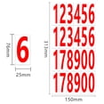 thumbnail image 1 of Number Stickers, 0-10 Number Stickers, Waterproof Self-Adhesive Digits for DIY Crafts, Planner, Scrapbooking, Birthday Party, Holiday, Mailbox, Home, Office & Car, Red, 1 of 9