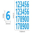 thumbnail image 1 of Number Stickers, 0-10 Number Stickers, Waterproof Self-Adhesive Digits for DIY Crafts, Planner, Scrapbooking, Birthday Party, Holiday, Mailbox, Home, Office & Car, White and Blue, 1 of 9